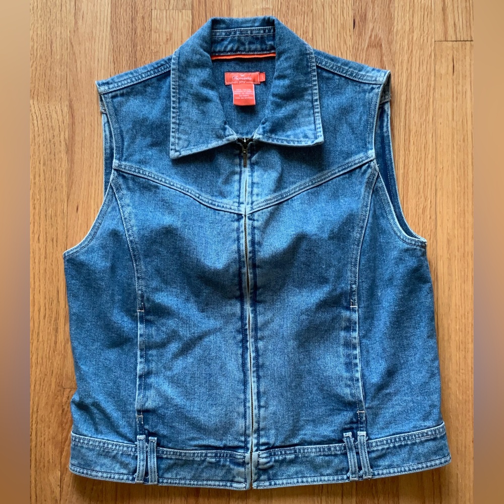 Faconnable Blue Denim‎ Vest Women’s L